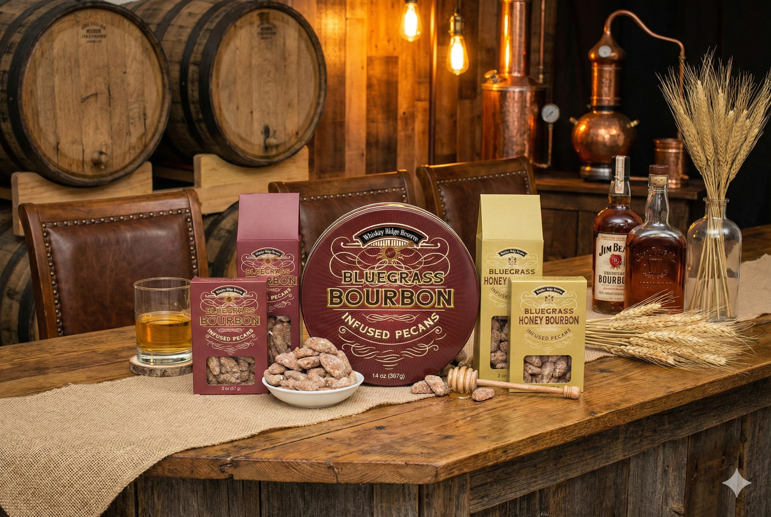 DM Snacks Shop Bluegrass Bourbon Pecans