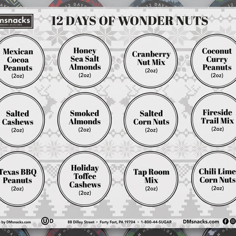 12 Days of Nuts Advent Calendar Map