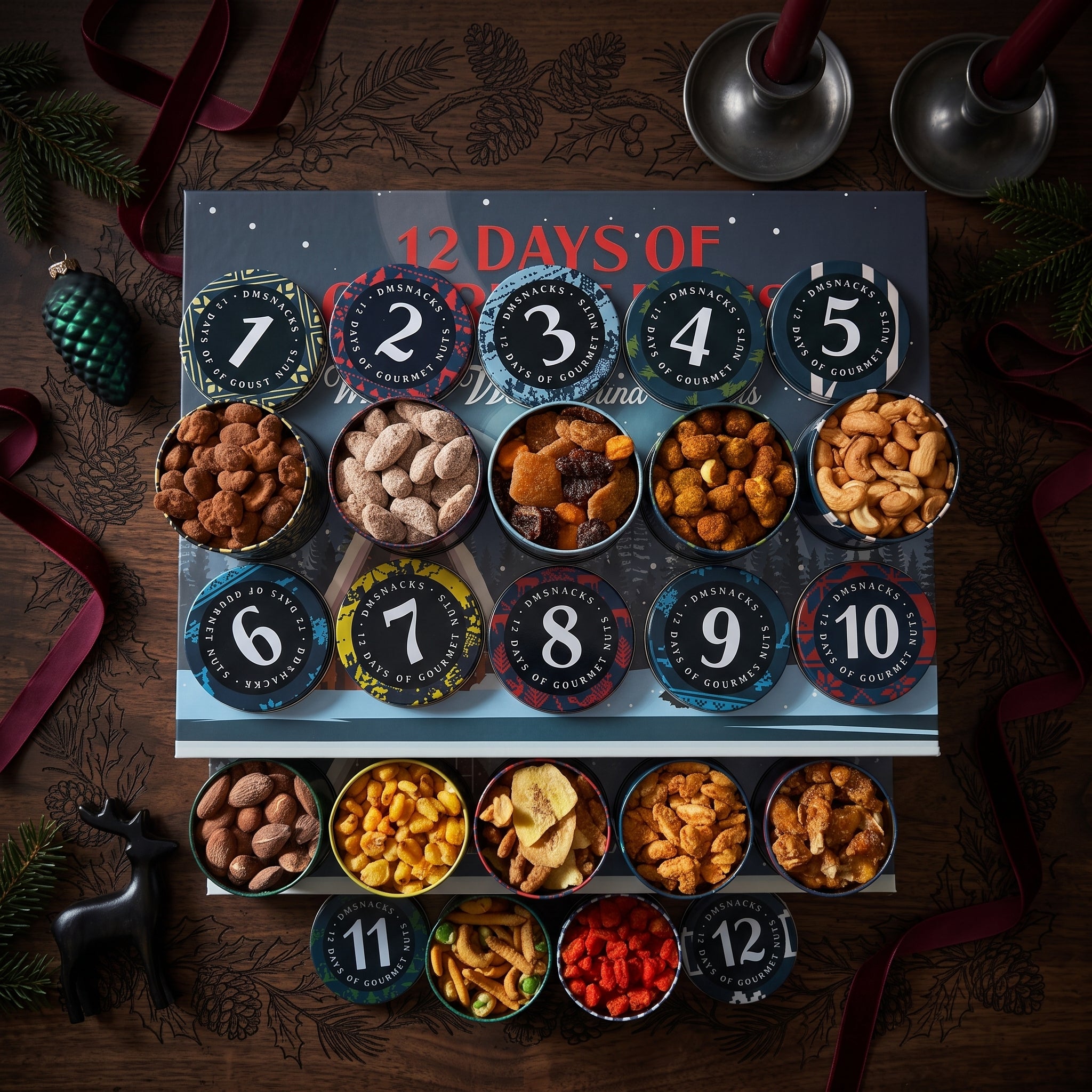 12 Day Advent Calendar Gourmet Nuts 