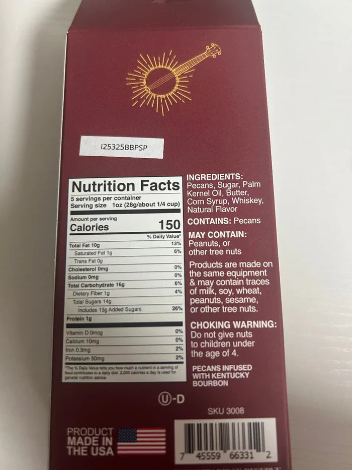 Bourbon Pecans 3 Pk - 15 Oz. Whiskey Nuts