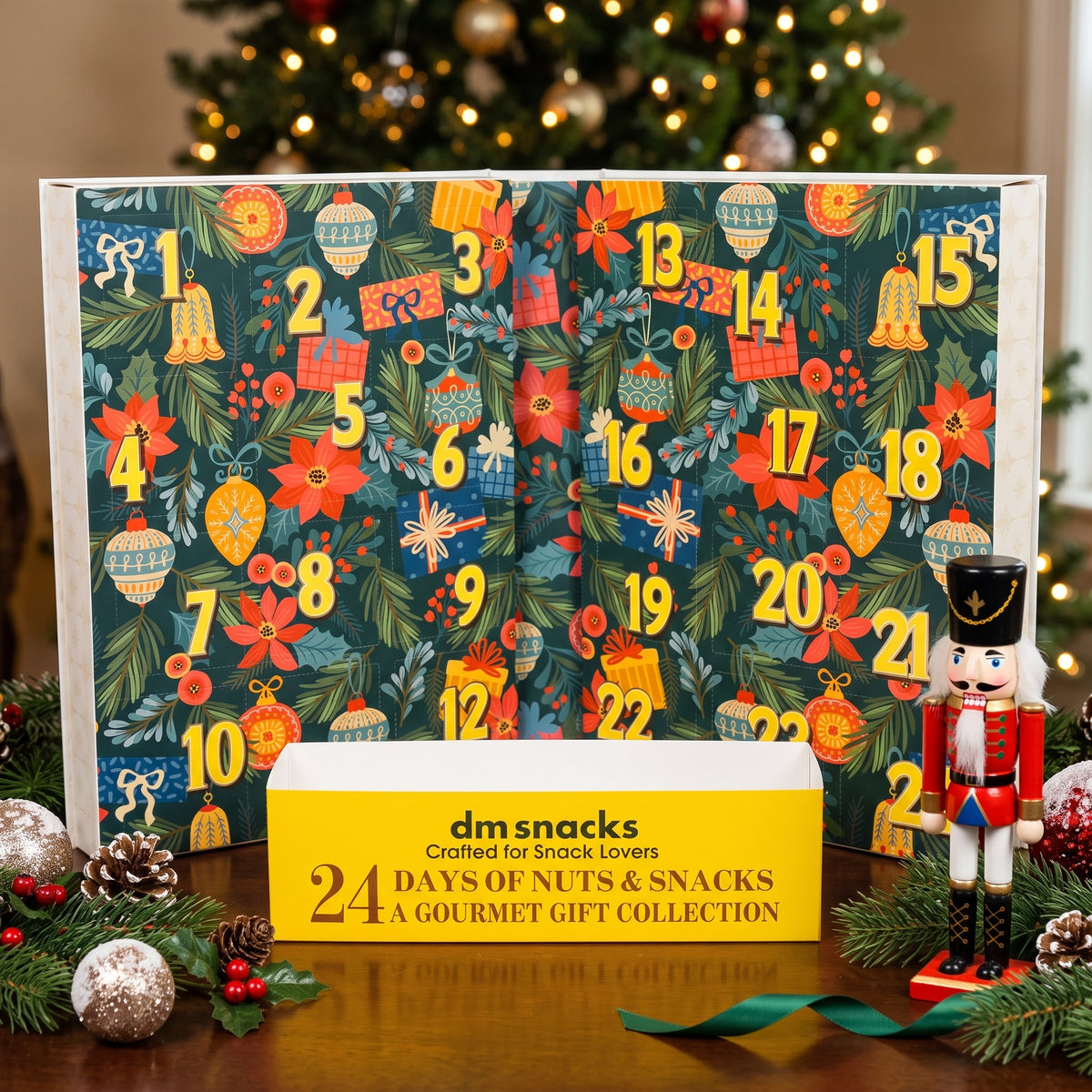 dm snacks 24 days of nuts & snacks a gourmet gift collection advent calendar