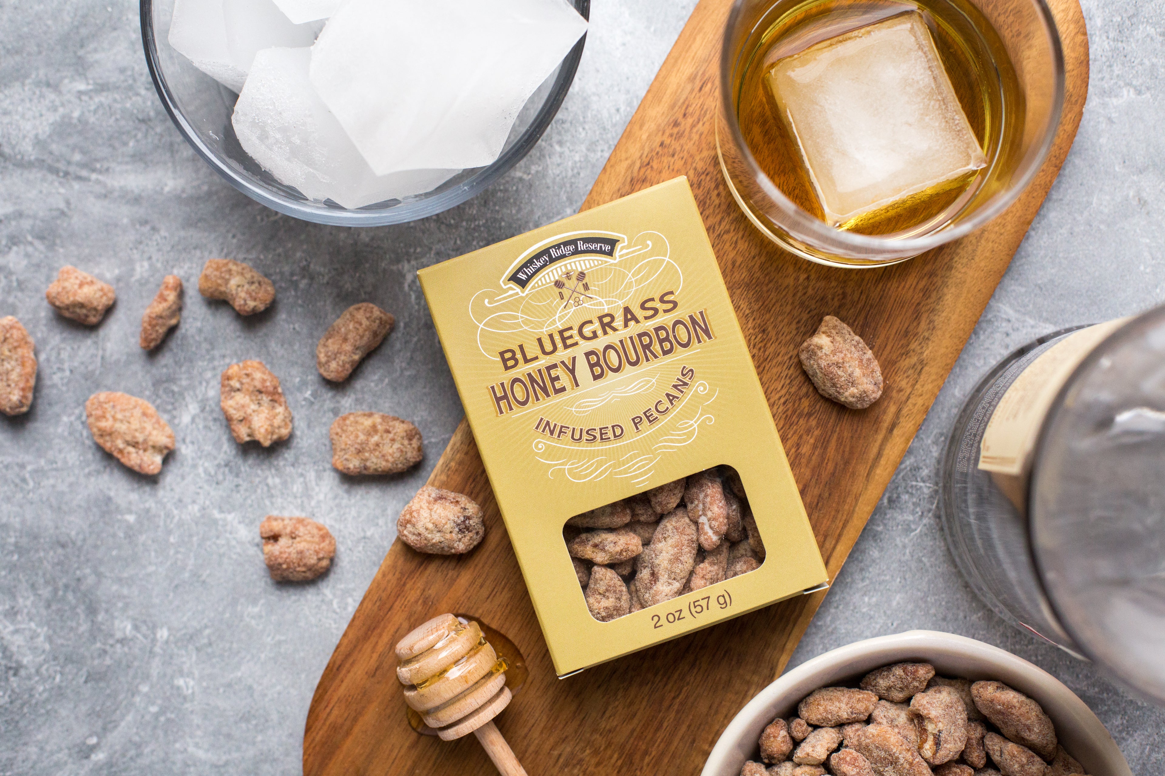 Bluegrass Honey Bourbon Pecans 2 Oz