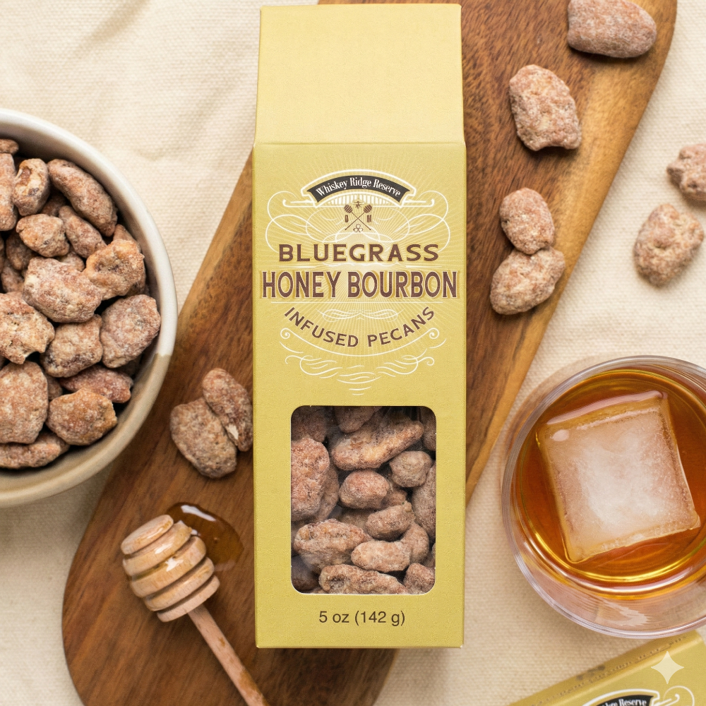 Bluegrass Honey Bourbon Pecans Whiskey Ridge Collection