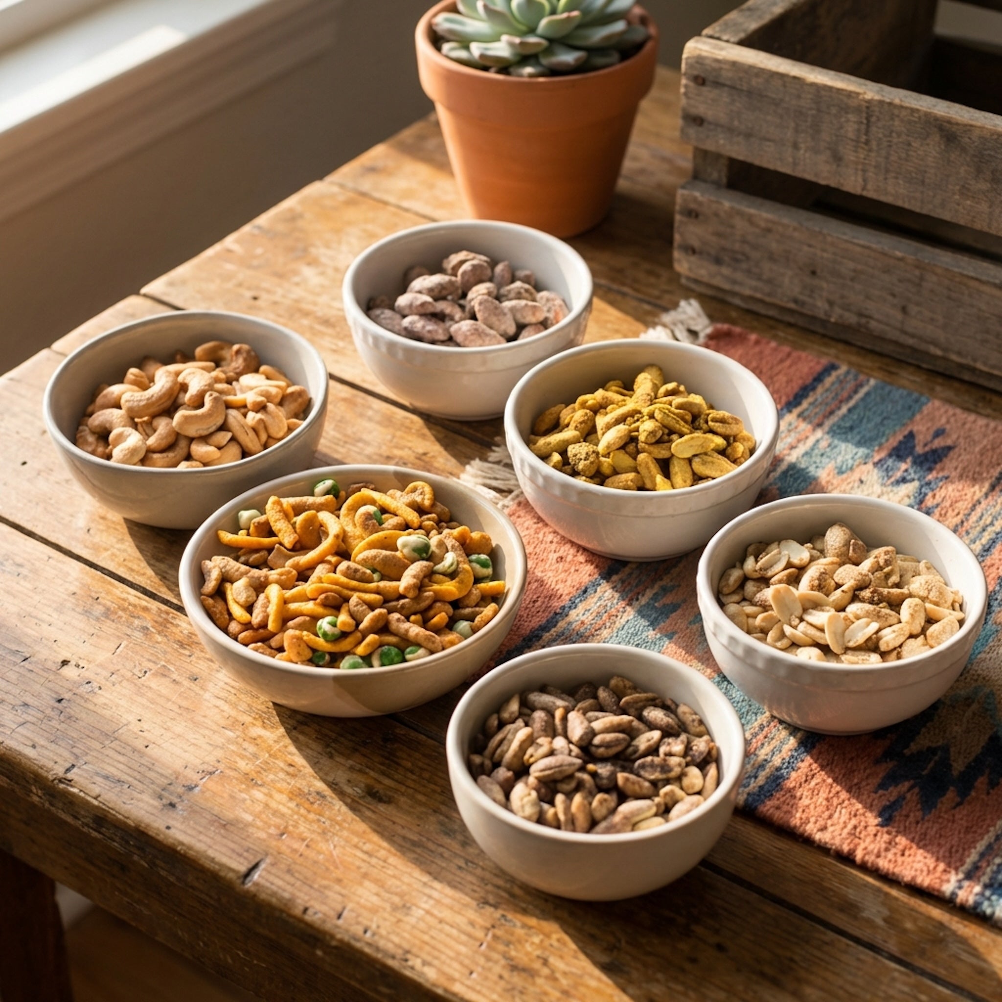 DM Snacks Manly Nut Gift Box Nuts in Bowls