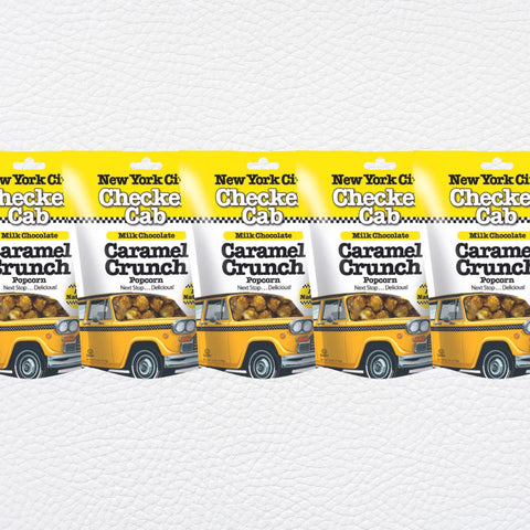 NYC Checker Cab Popcorn – Milk Chocolate Caramel Crunch, 3 Bag Set