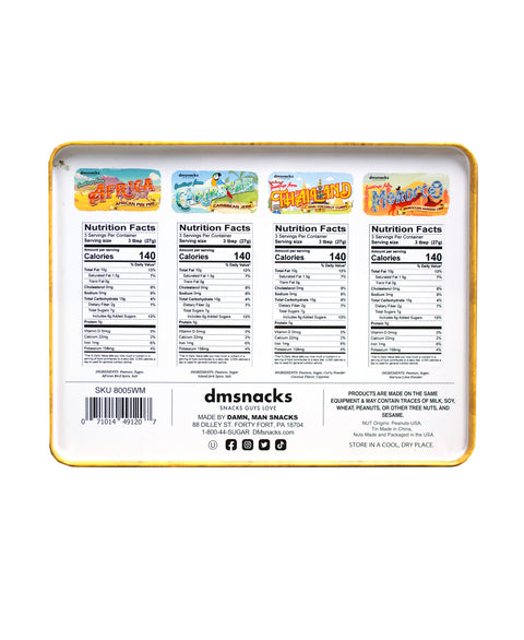 DM Snacks Around The World Nut Tin Nutrition Facts