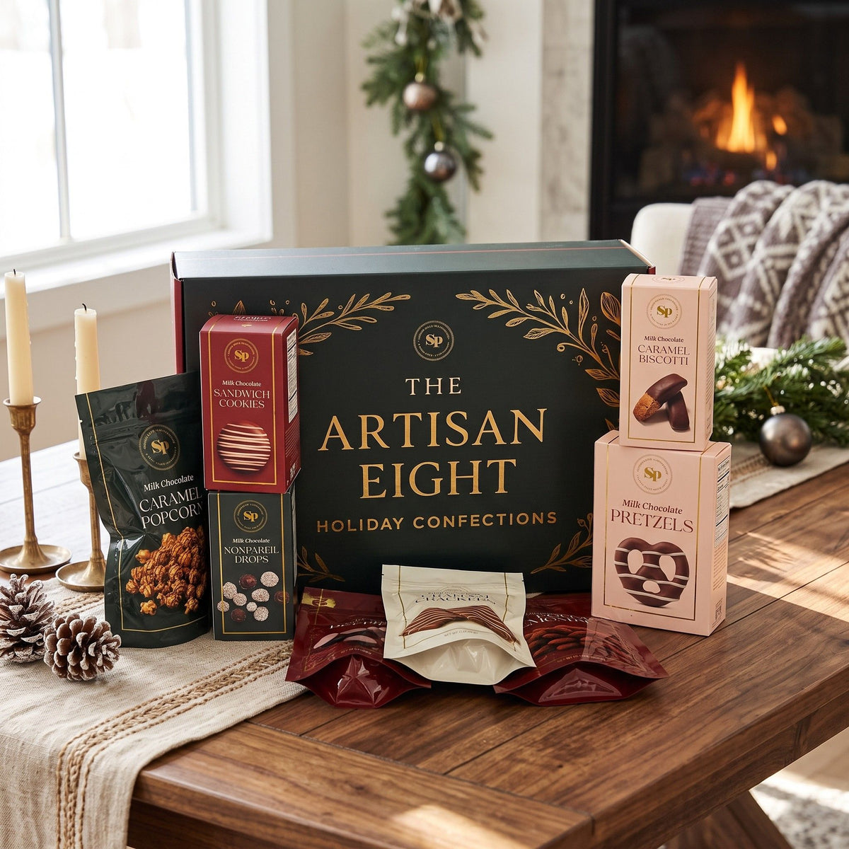 The Artisan Eight Holiday Confections Gift Box Cozy Christmas Gift 