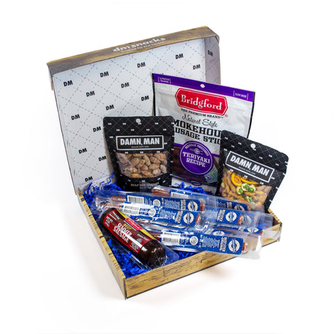 Deluxe Beef & Brews Snack Box – Gourmet Meat & Nut Gift for Beer Lovers