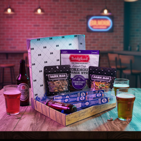 Deluxe Beef & Brews Snack Box Gourmet Meat & Nut Gift for Beer Lovers Deluxe Beef & Brews Snack Box Gourmet Meat & Nut Gift for Beer Lovers