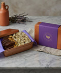Sugar Plum Chocolate Biscotti and Pistachios Gift Tin