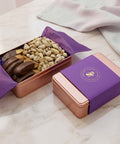 DM Snacks Chocolate Biscotti and Pistachios Gift Tin