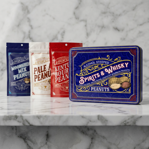 DM Snacks Spirits & Whisky Blue Tin