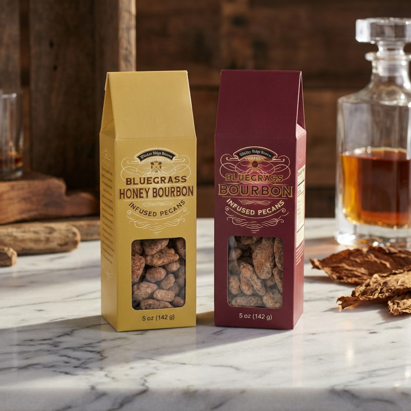 Whiskey Ridge Reserve Bourbon Pecans 5 Oz - 2 Pack