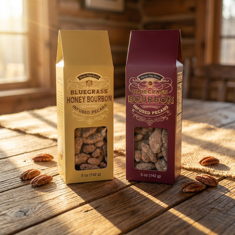 Bluegrass Honey and Classic Bourbon Pecans 5 Oz Each