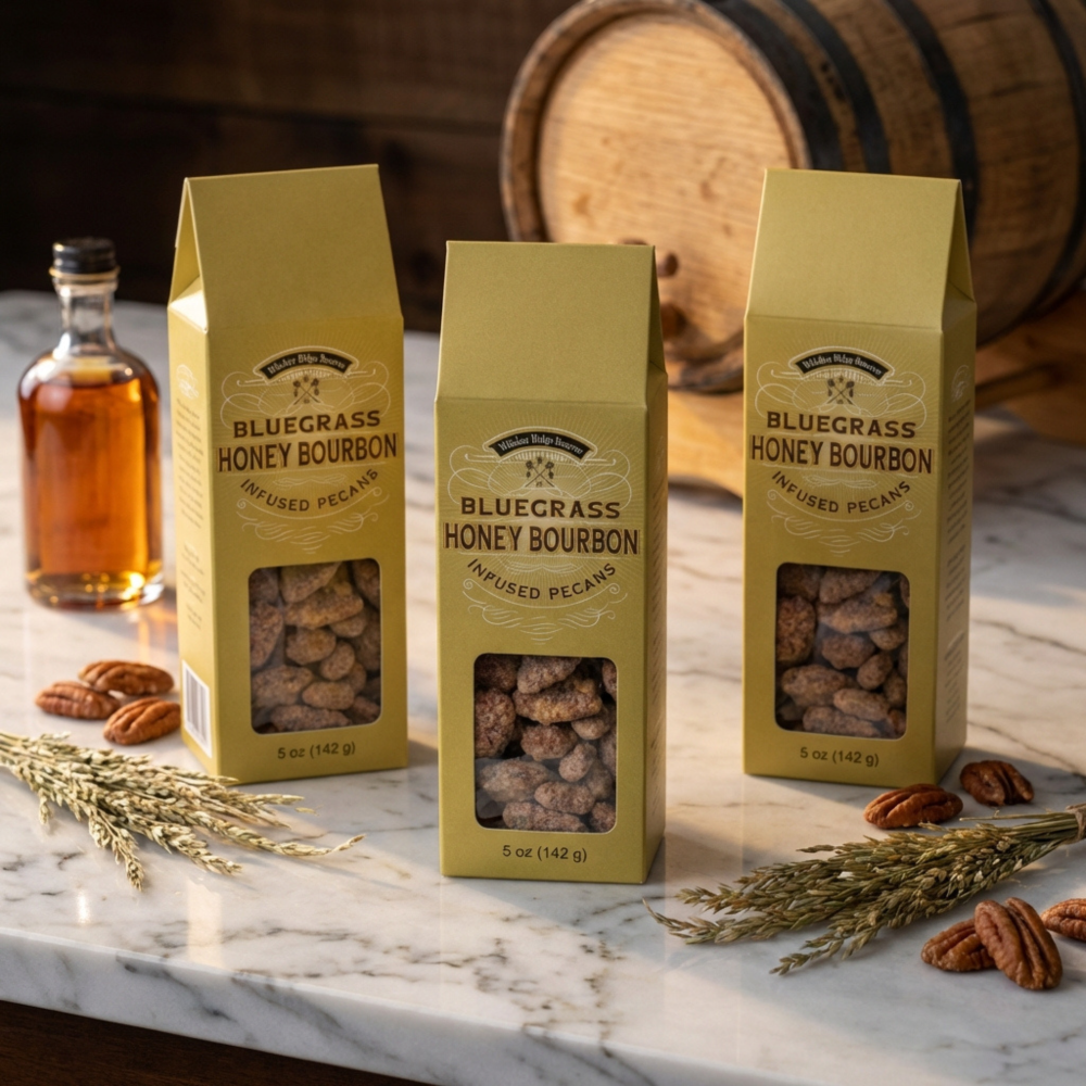 Three Boxes of Candied Nuts Bluegrass Honey Bourbon Pecans