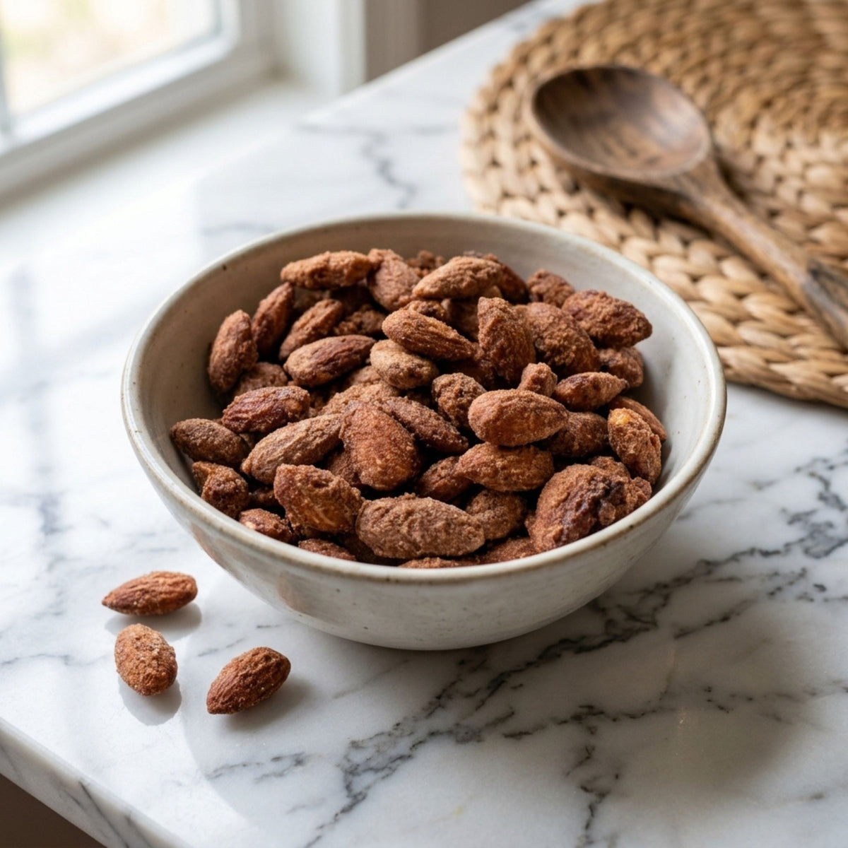 Bowl of Memphis BBQ Almonds