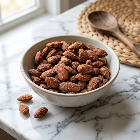 Bowl of Memphis BBQ Almonds