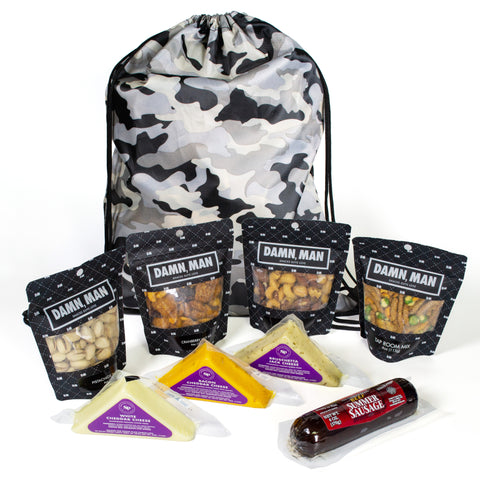 Charcuterie Meat & Cheese Gift Bag – Standard or Deluxe | Gourmet Snacks & Mixed Nuts