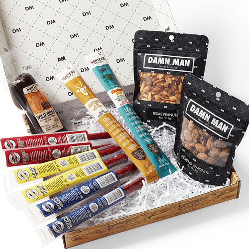 Damn Man BBQ Nuts and Wild Game Meat Gift Box