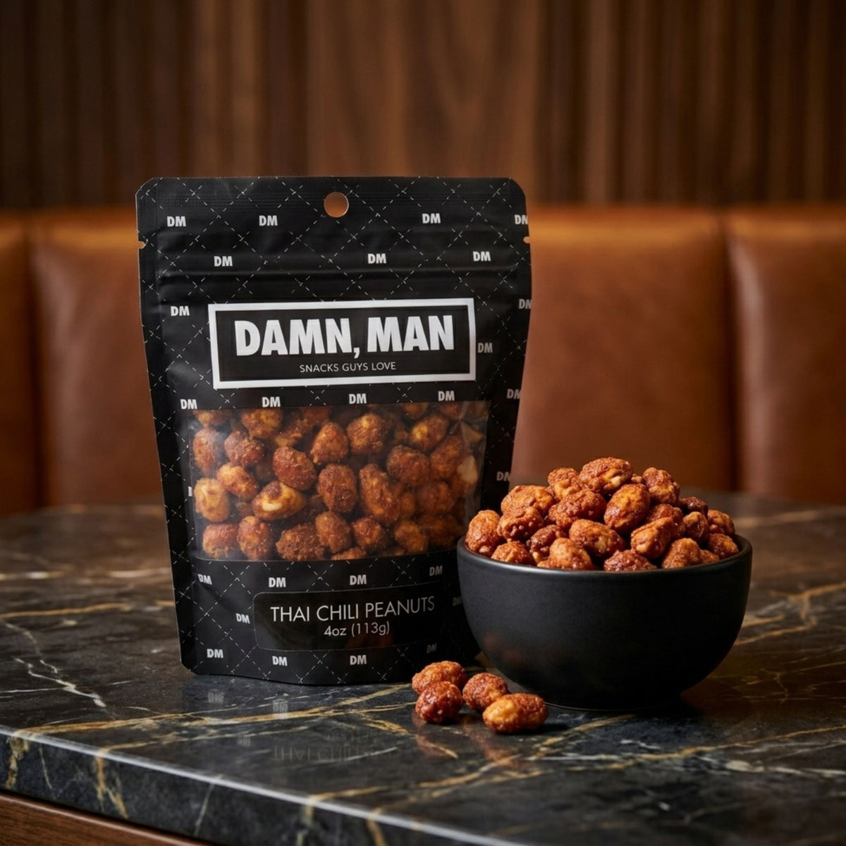 Damn Man Thai Chili Peanuts 4 oz bag