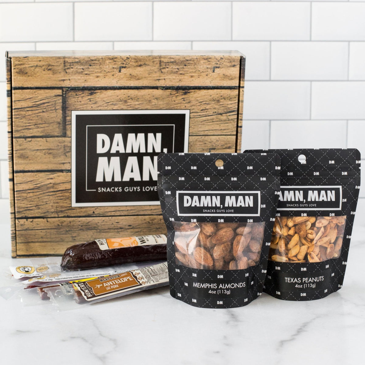 Damn Man Exotic Meat and Nut Box