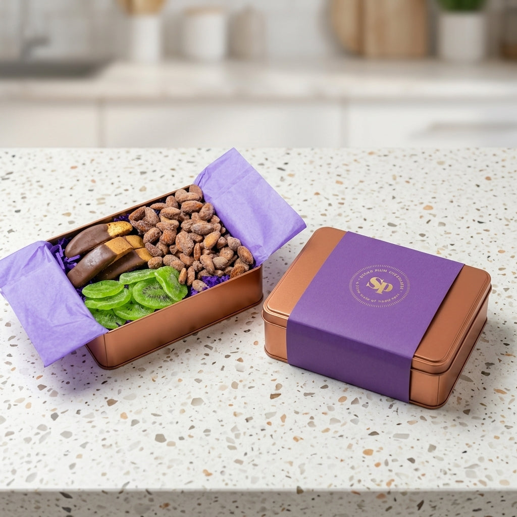 Biscotti Fruit Cinnamon Butter Almond Gift Tin