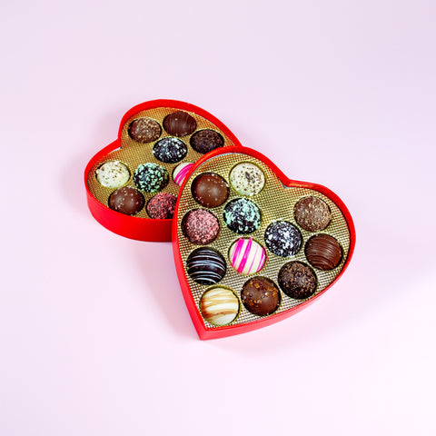 Valentine’s Day Love Truffles Gift Box – 2 Pack, 24 Count