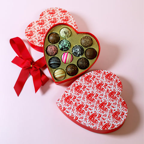 Valentine’s Day Love Truffles Gift Box – 2 Pack, 24 Count