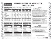 12 Days of Winter Wonder - Savory Meat Sticks & Nut Medley Advent Calendar - Gourmet Holiday Gift Box