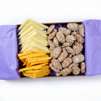 Sugar Plum Chocolates Pecans and Artisan Cheese Snack Gift Tin