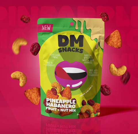 DM Snacks Pineapple Habanero Fruit + Nut Mix, 8 oz.