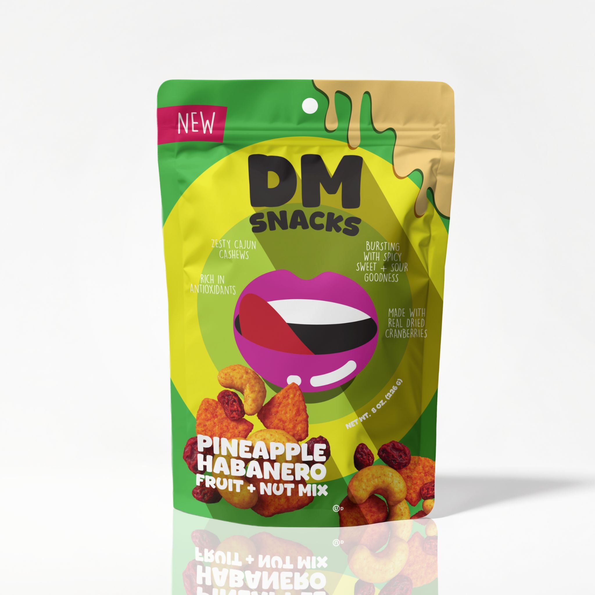 Pineapple Habanero Fruit Nut Trail Mix 8 oz
