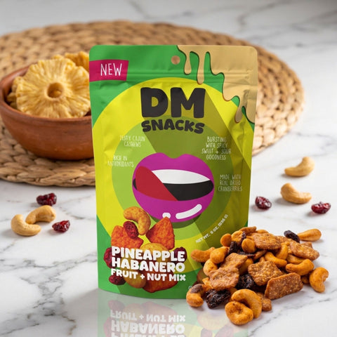 DM Snacks Pineapple Habanero Fruit Nut Trail Mix 8 oz Bag