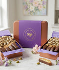 Chocolate Salted Caramel Biscotti and Pistachios Gift Tin