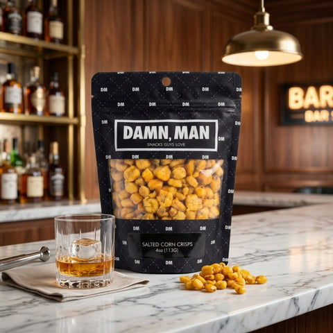 Damn Man Salted Corn Crisps Bar Snack