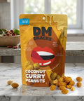 DM Snacks Coconut Curry Peanuts 8 Oz