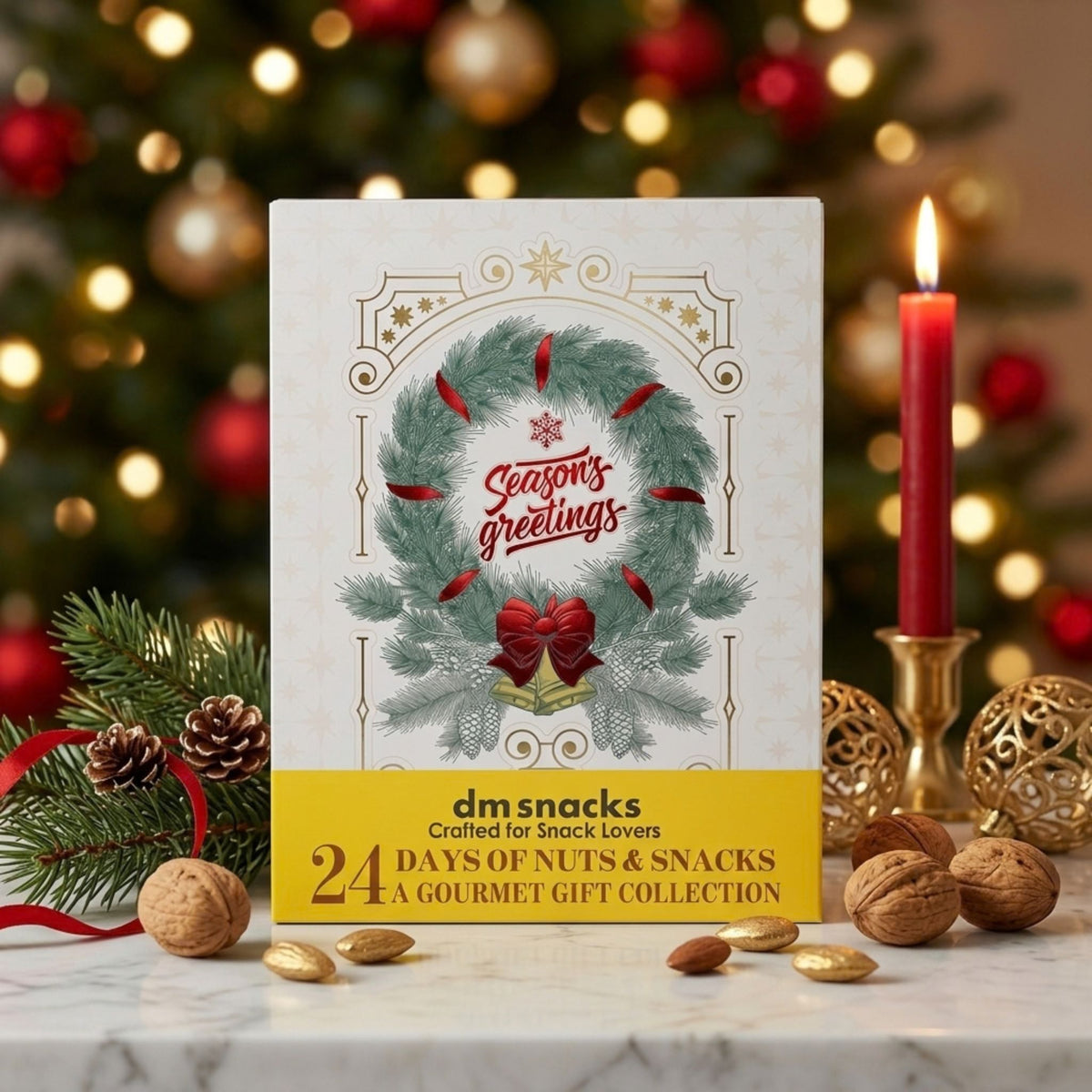 24 Day Christmas Advent Calendar of Nuts and Snacks