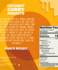 Snack Happy Coconut Curry Peanuts 8 Oz Nutritional Panel
