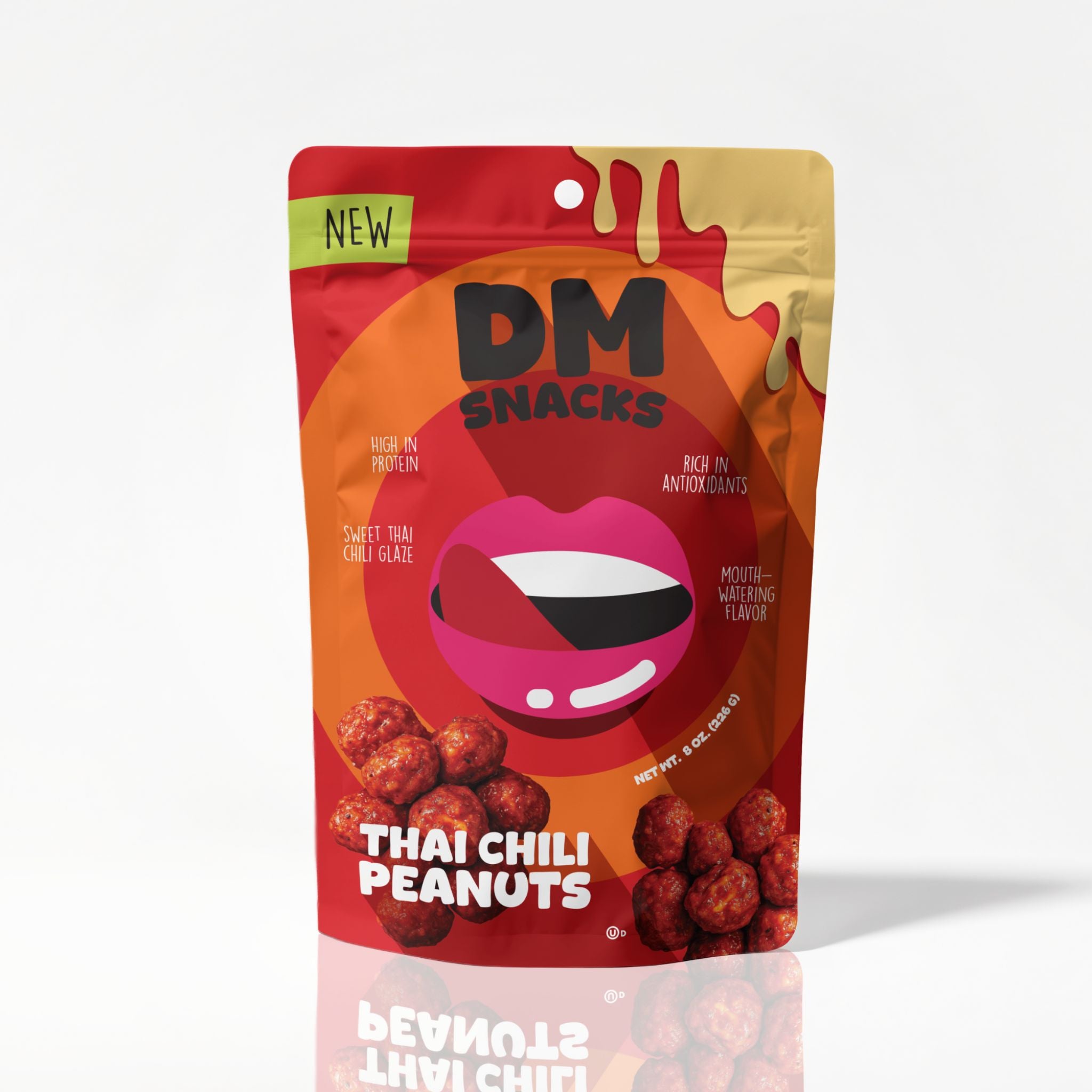 Thai Chili Peanuts 8 Oz