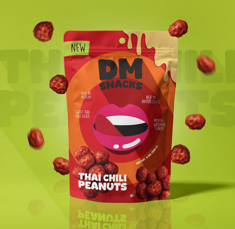 DM Snacks Thai Chili Peanuts, 8 oz.