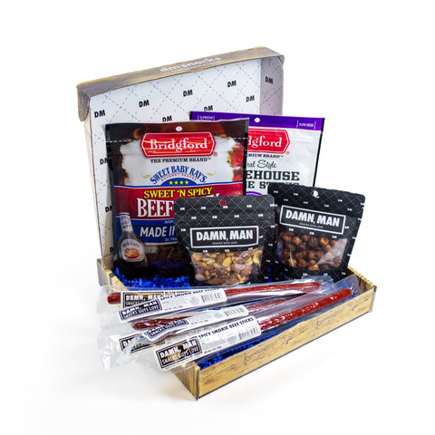Wise Guy Snack Box – 10 Spicy Gourmet Meat & Nut Gift Set