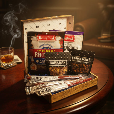 Wise Guy Snack Box – 10 Spicy Gourmet Meat & Nut Gift Set