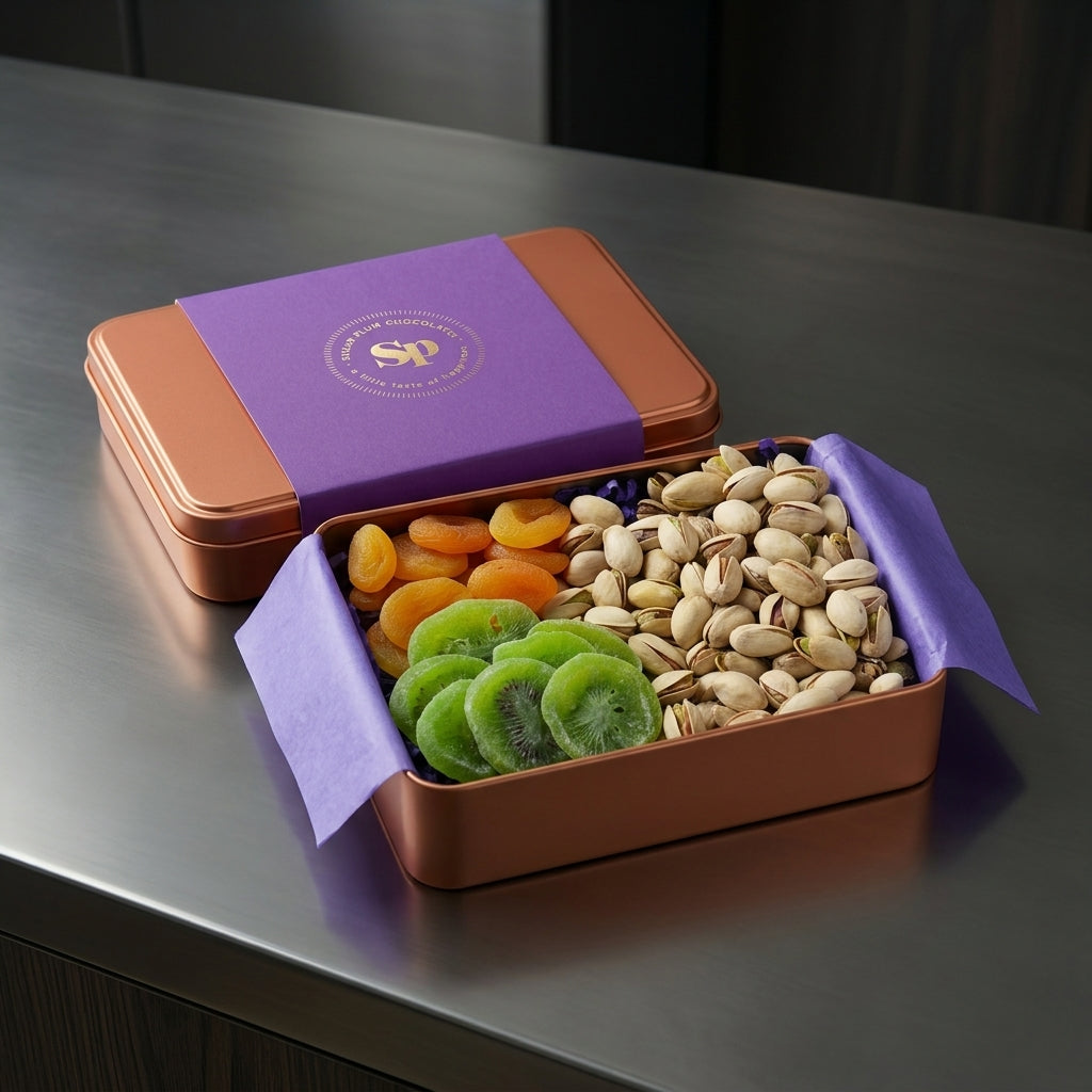 Dried Fruit and Pistachio Gift Tin – DM Snacks