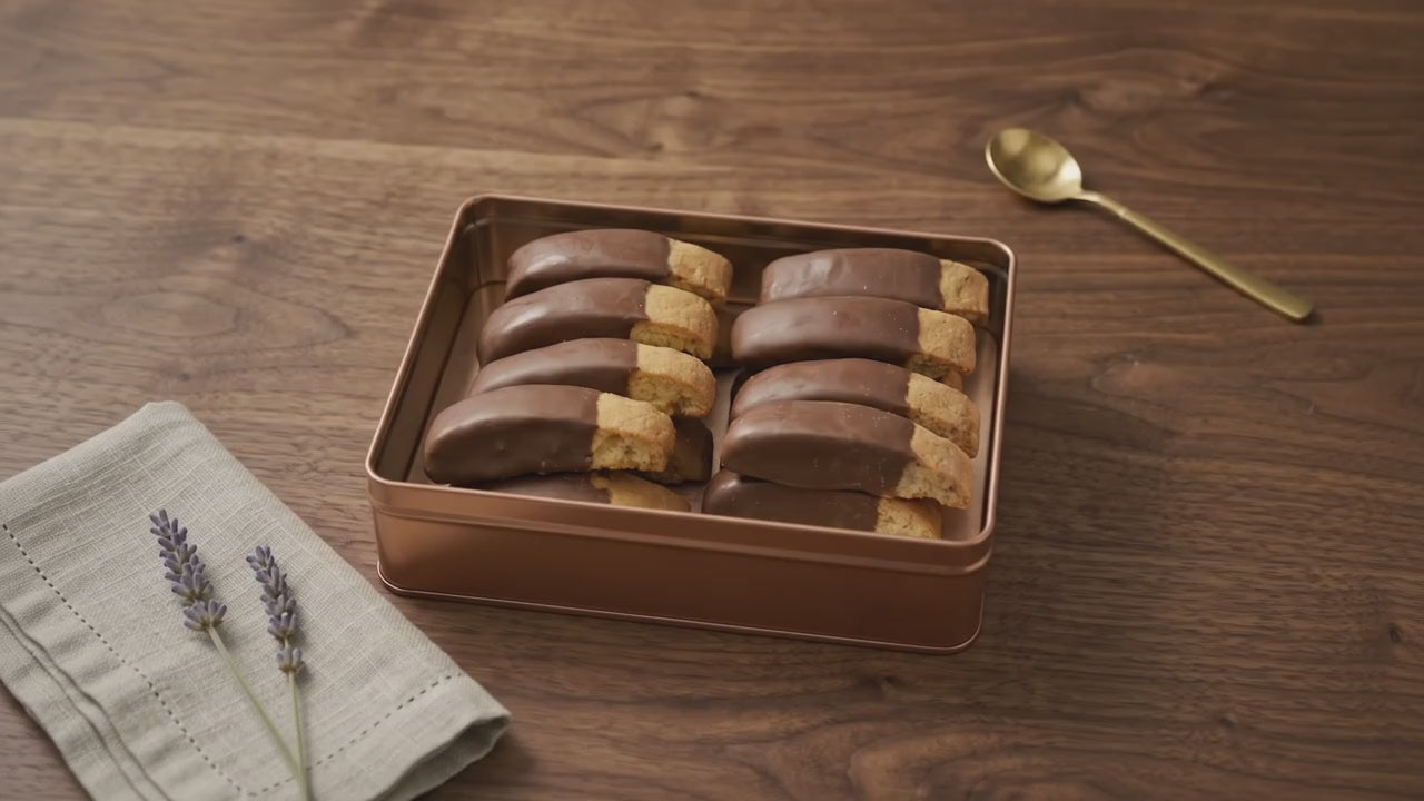 Hand Dipped Chocolate Biscotti Gift Video