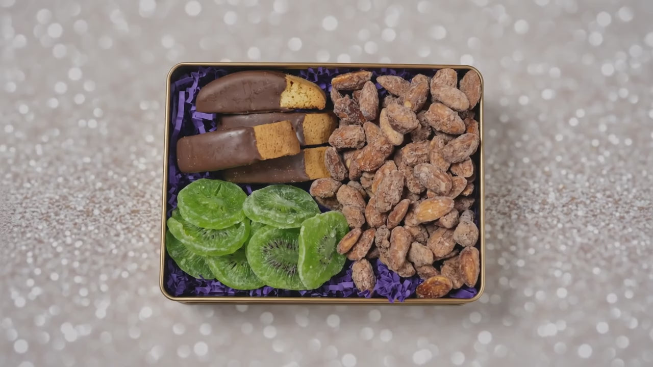 DM Snacks Chocolate Biscotti Butter Almonds Kiwi Video