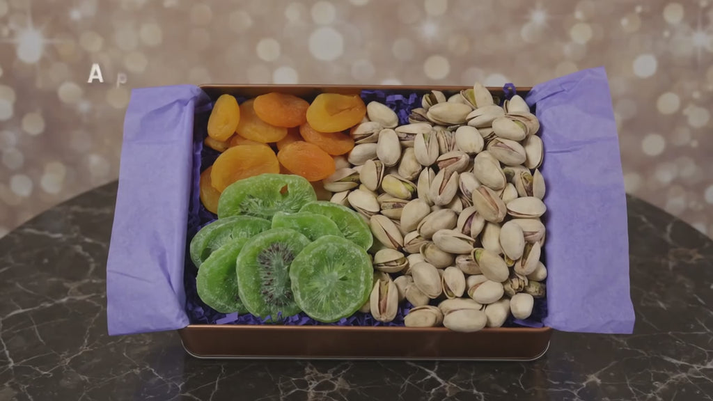 DM Snacks Nut and Dried Fruit Gift Tin Video