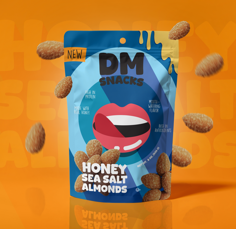 DM Snacks Honey Sea Salt Almonds, 8 oz.